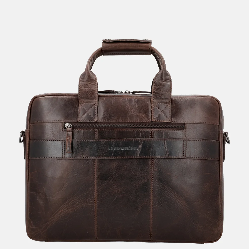 Hide & Stitches Next Navajo laptoptas 15.6 inch donkerbruin bij Duifhuizen