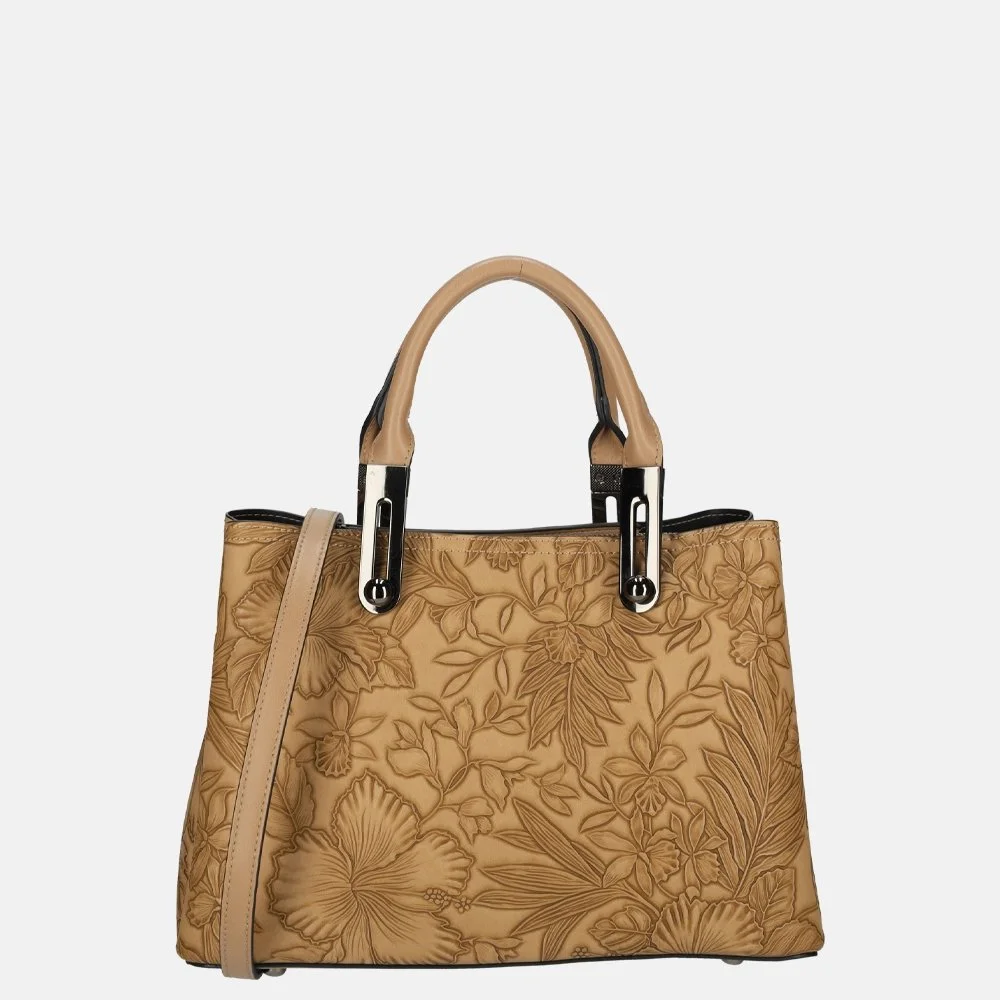 Daniele Donati Flower handtas taupe