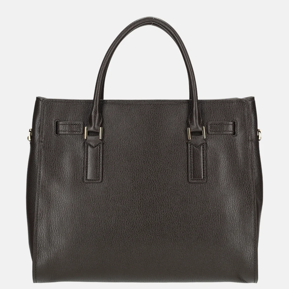 Michael Kors Hamilton handtas L chocolate bij Duifhuizen