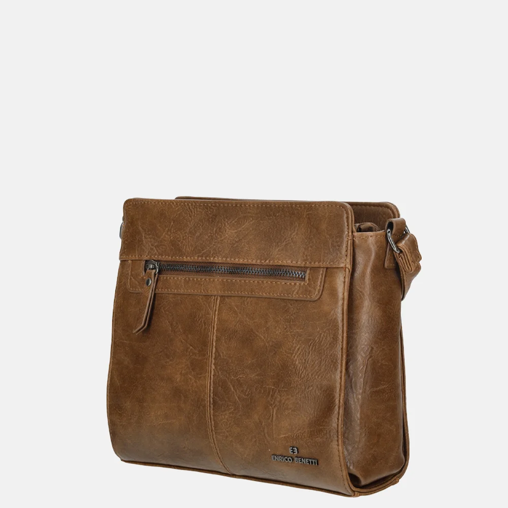 Enrico Benetti Julia crossbody tas camel bij Duifhuizen