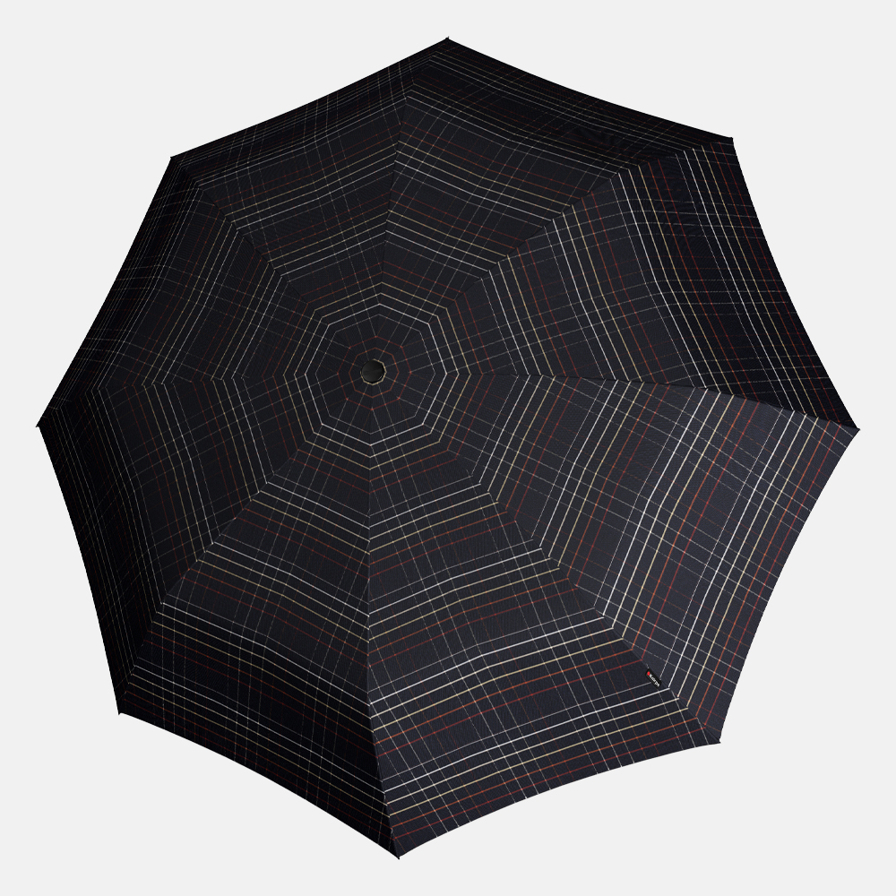 Knirps Duomatic opvouwbare paraplu M check black