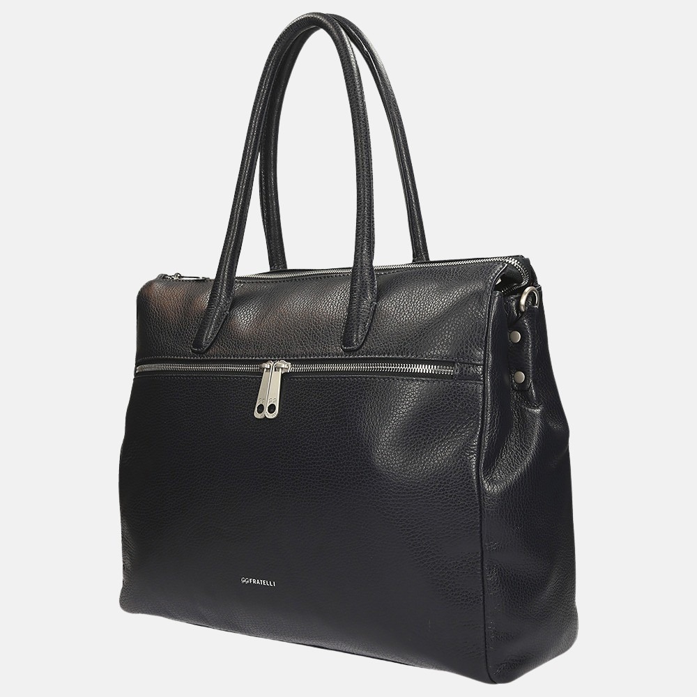 GiGi Fratelli Romance Business laptoptas 15.6 inch black bij Duifhuizen