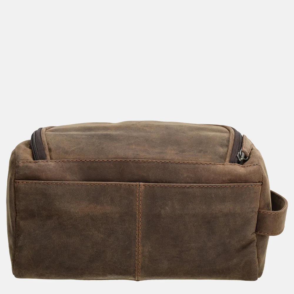 Hide & Stitches Idaho toilettas donkerbruin bij Duifhuizen