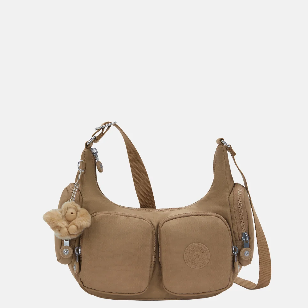 Kipling Rikka crossbody tas S early tan bij Duifhuizen