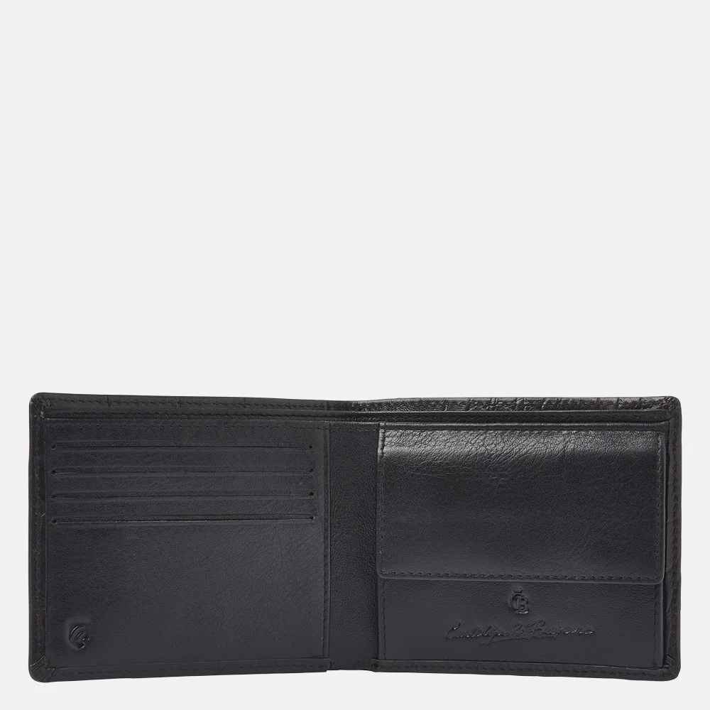 Castelijn en Beerens billfold portemonnee croco black bij Duifhuizen