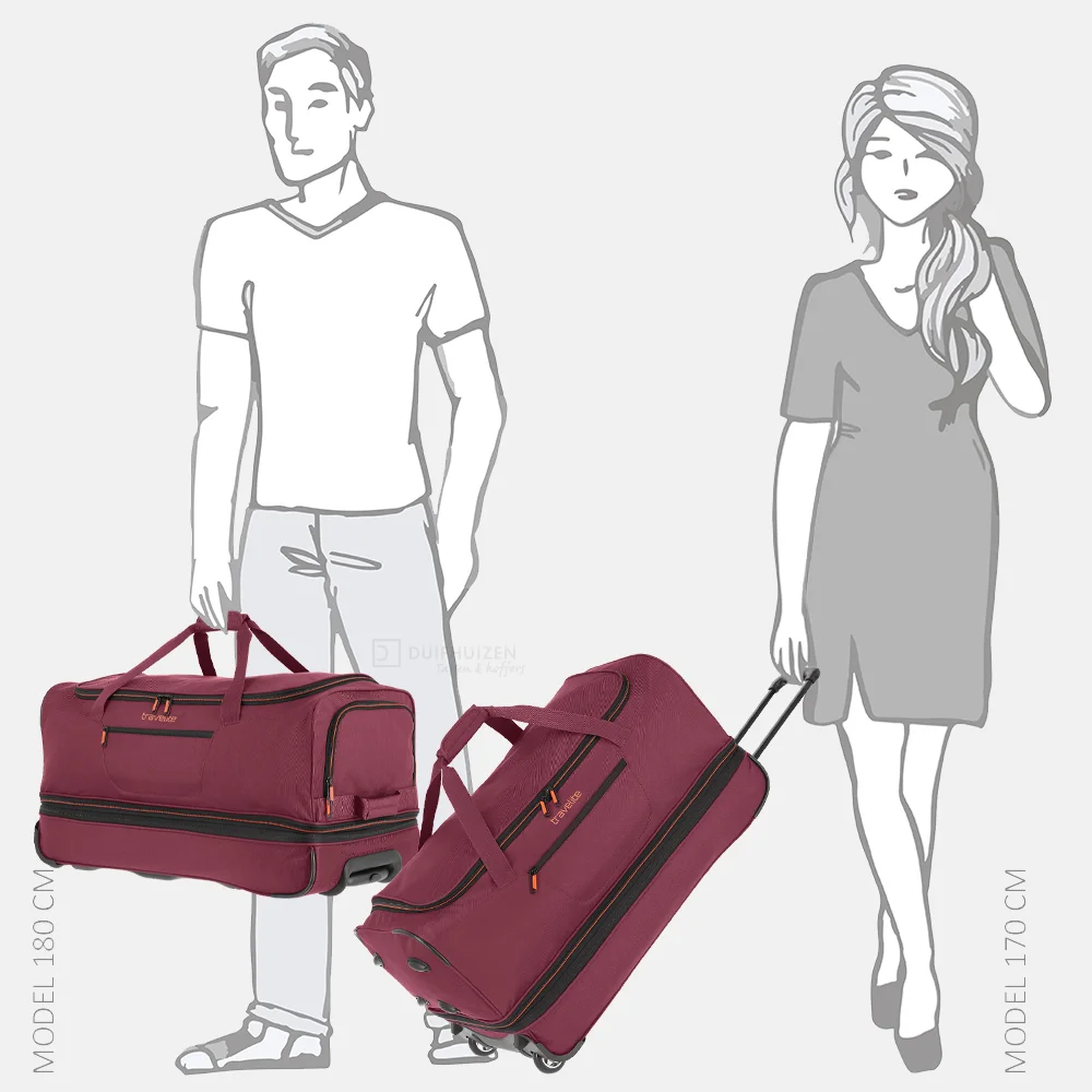 Travelite Basics reistas 70 cm dark red  bij Duifhuizen