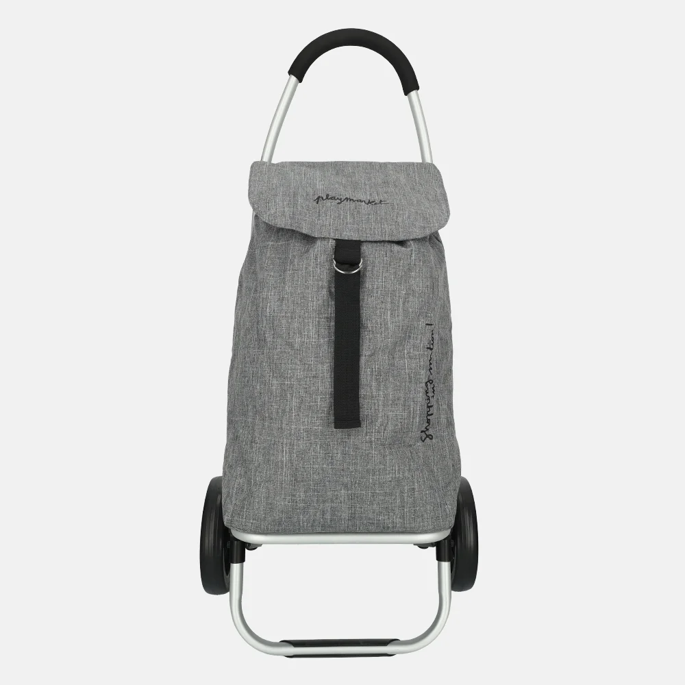 Playmarket Go Two compact boodschappentrolley textured