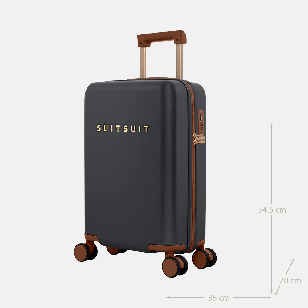 SUITSUIT Serenity handbagage koffer 55 cm black olive bij Duifhuizen