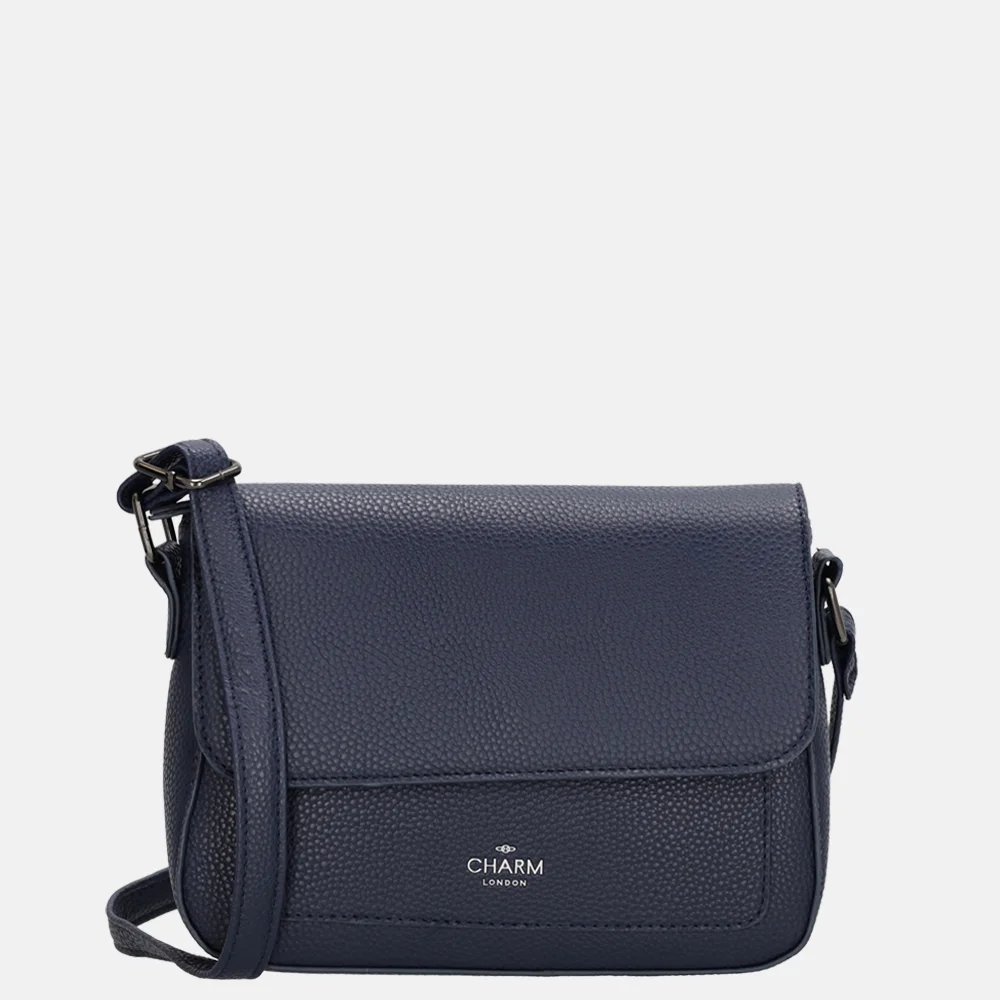 Charm London crossbody tas blauw
