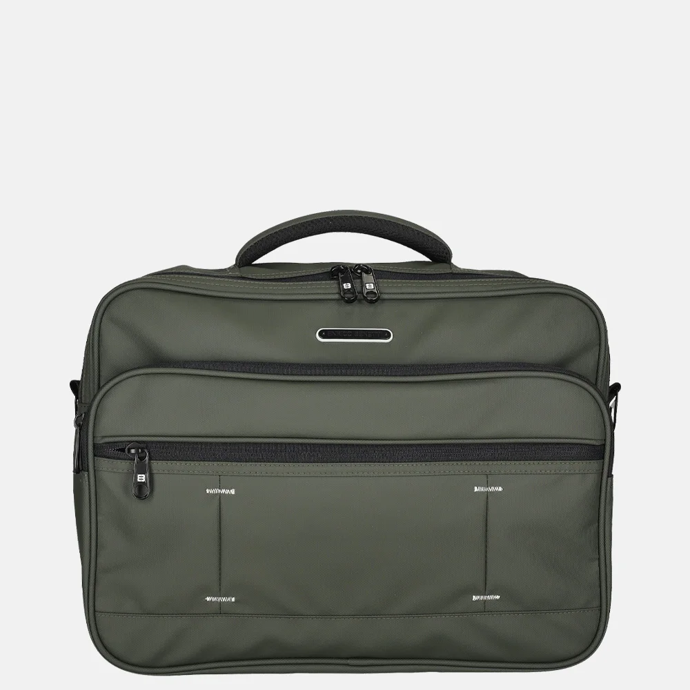 Enrico Benetti Northern schoudertas 15 inch olijfgroen bij Duifhuizen