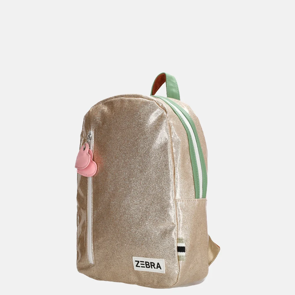Zebra Trends glitter kinderrugzak M goud bij Duifhuizen