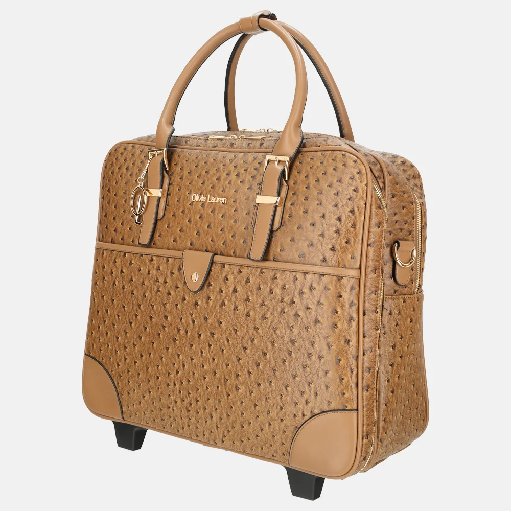 Olivia Lauren business trolley Kiara bruin bij Duifhuizen