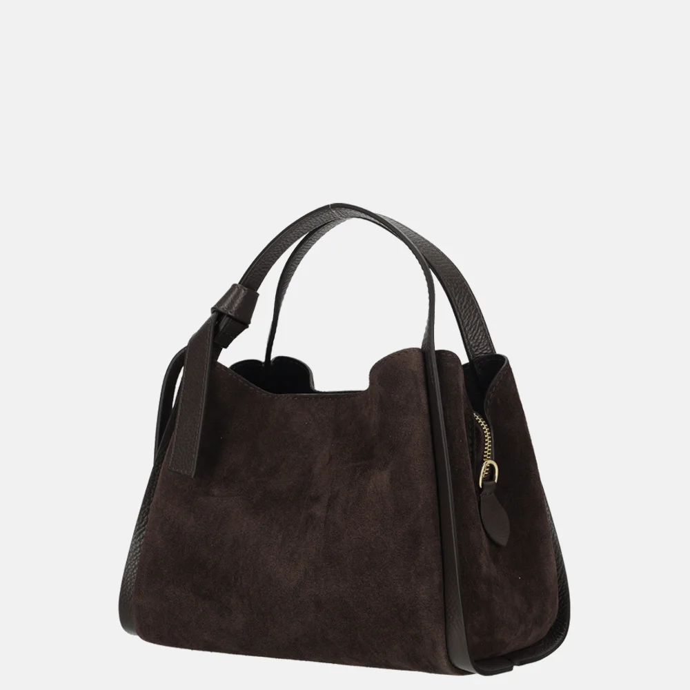 Charm London Knott handtas S donkerbruin bij Duifhuizen