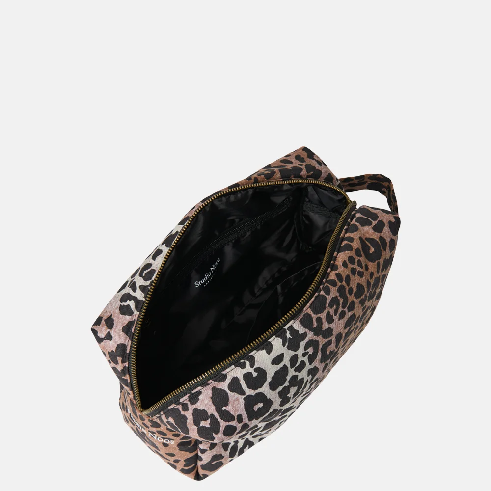 Studio Noos soft cotton toilettas hazel leopard bij Duifhuizen
