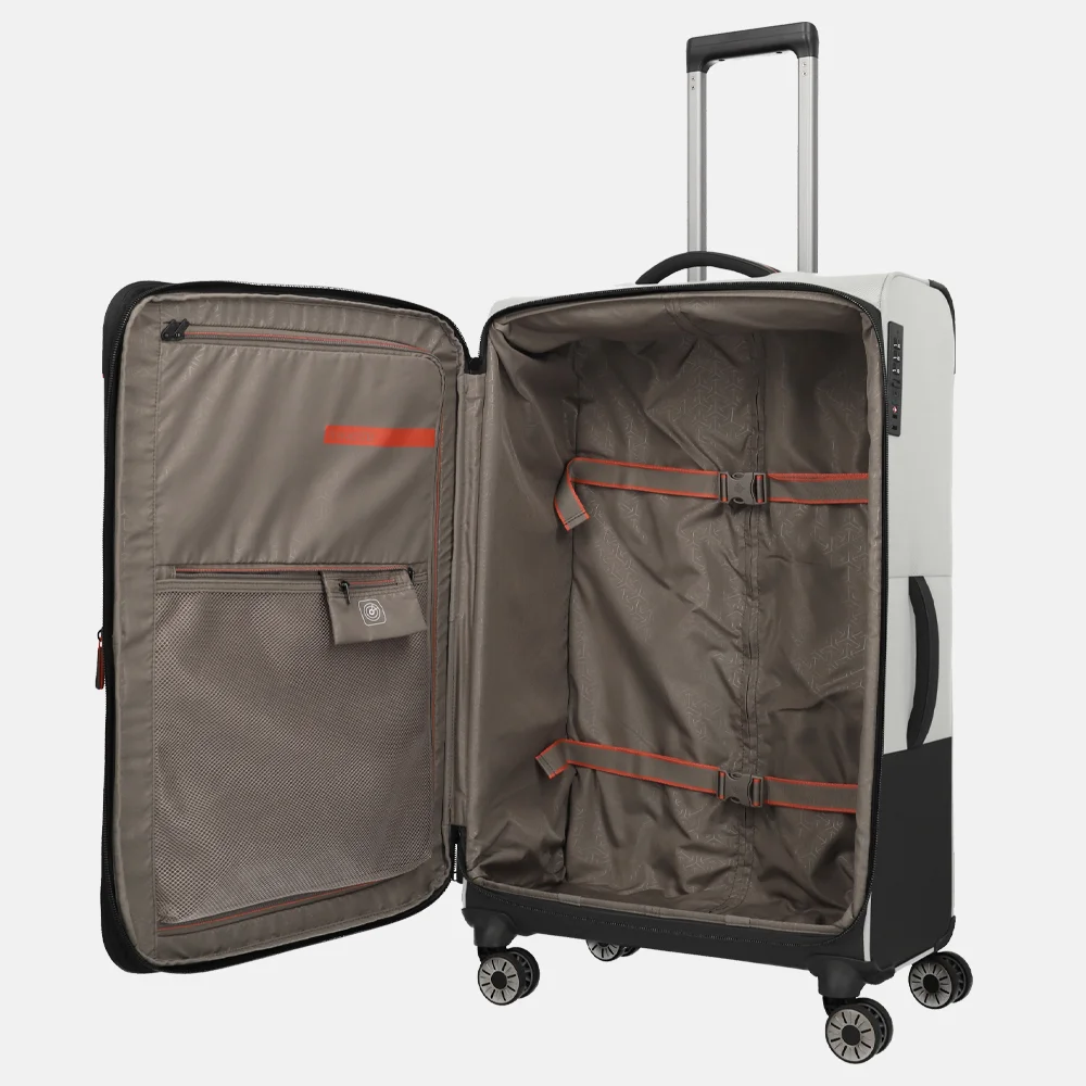 Travelite Crosslite 5.0 reiskoffer 77 cm beige bij Duifhuizen