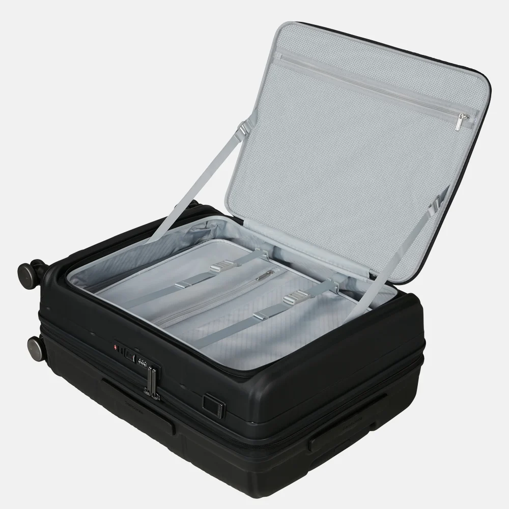 Samsonite Paralux HS Spinner reiskoffer expendable 67 cm black bij Duifhuizen