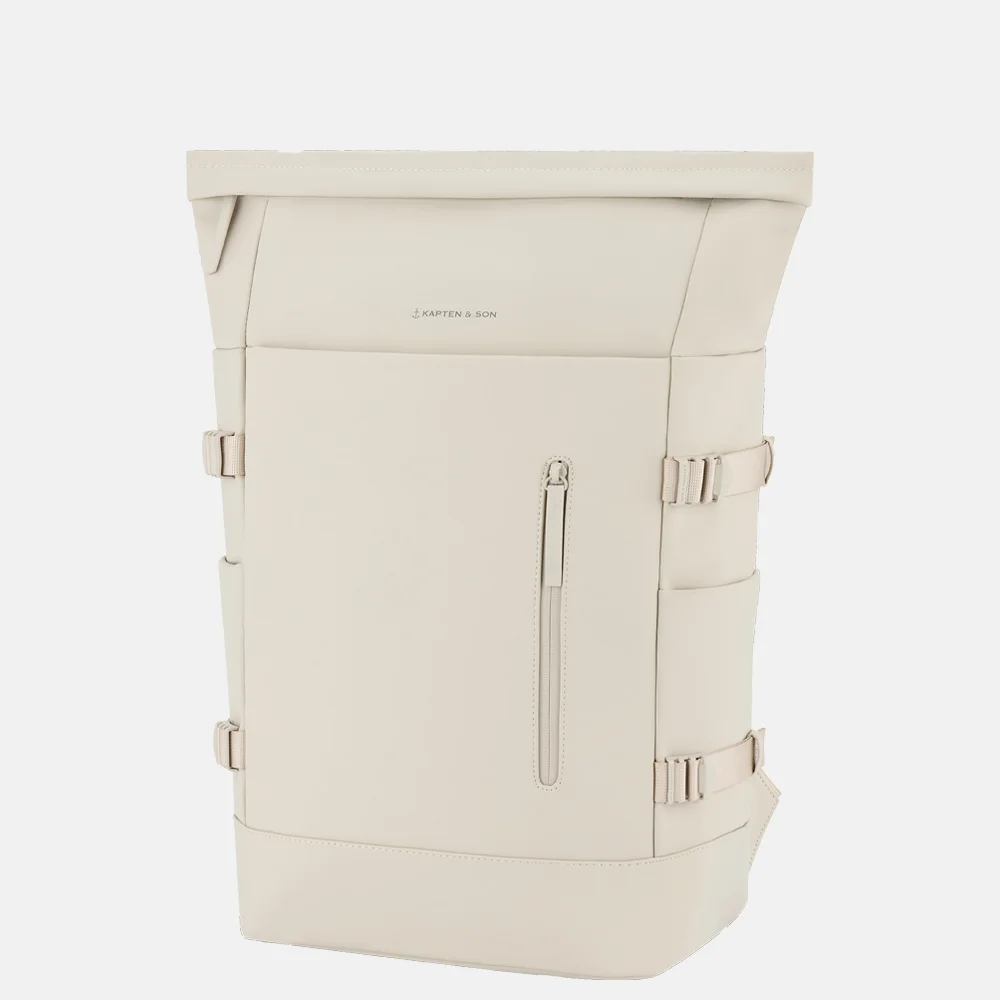 Kapten & Son Helsinki Pro rugzak 15 inch sandstone bij Duifhuizen