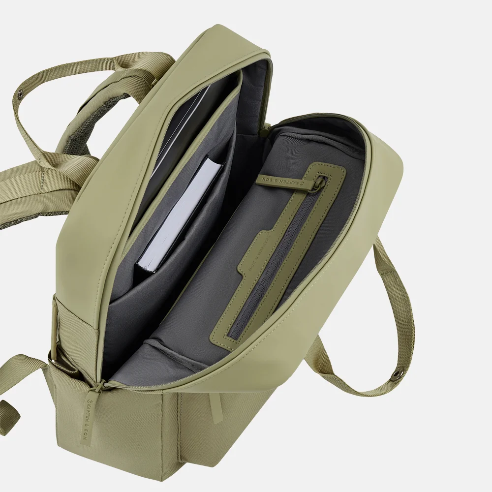 Kapten & Son Bergen Pro rugzak dusty pistachio bij Duifhuizen