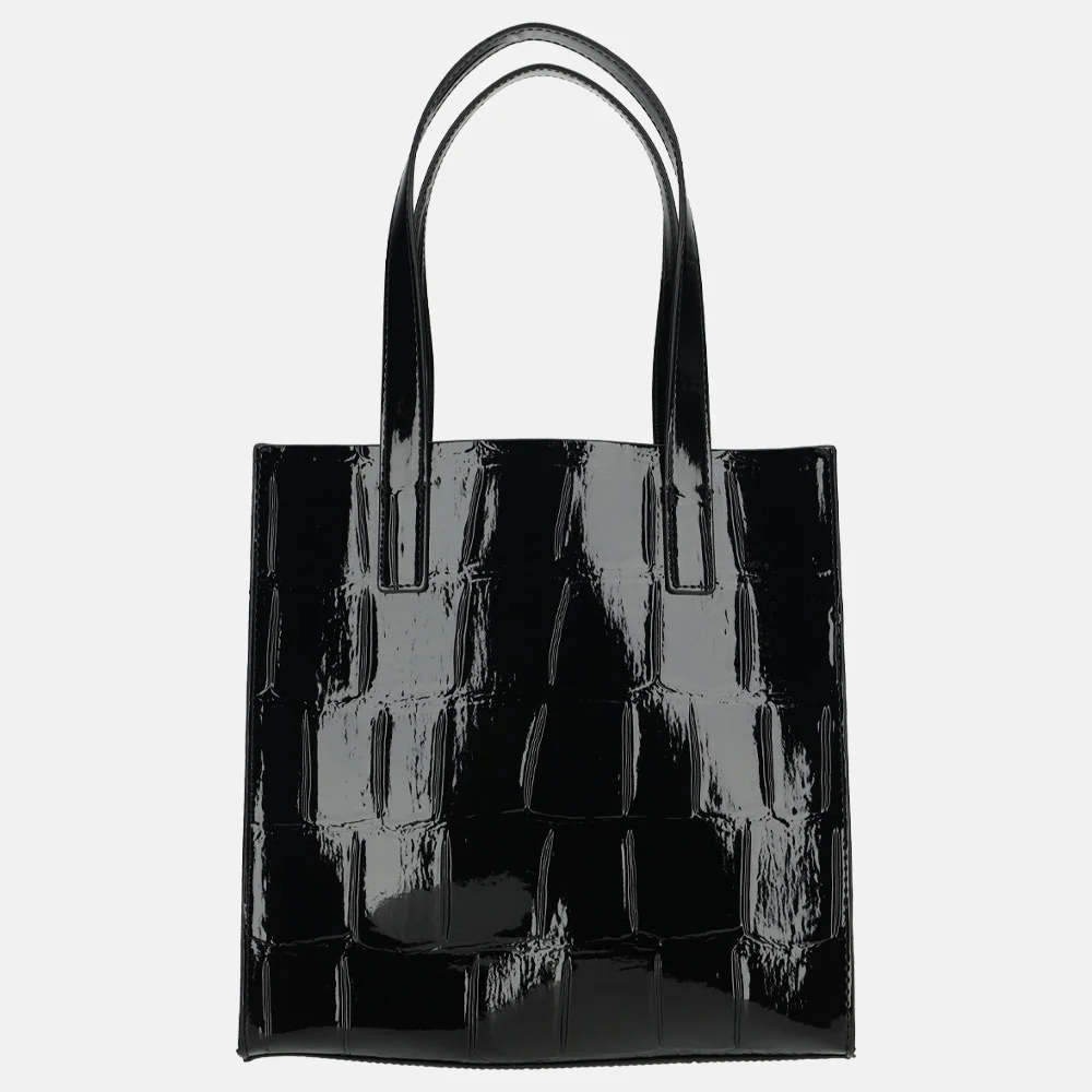 Ted Baker Reptcon shopper S Lak black bij Duifhuizen