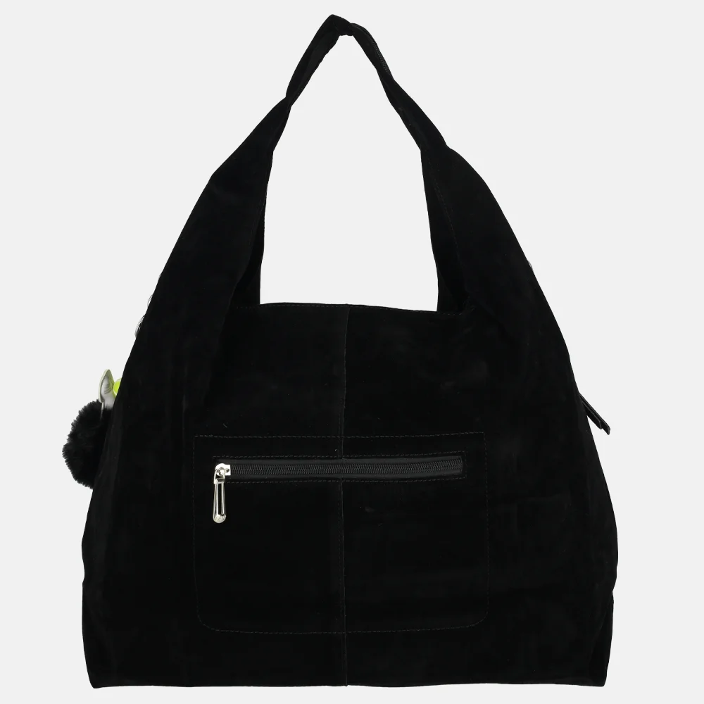 Flora & Co buideltas suedine noir bij Duifhuizen