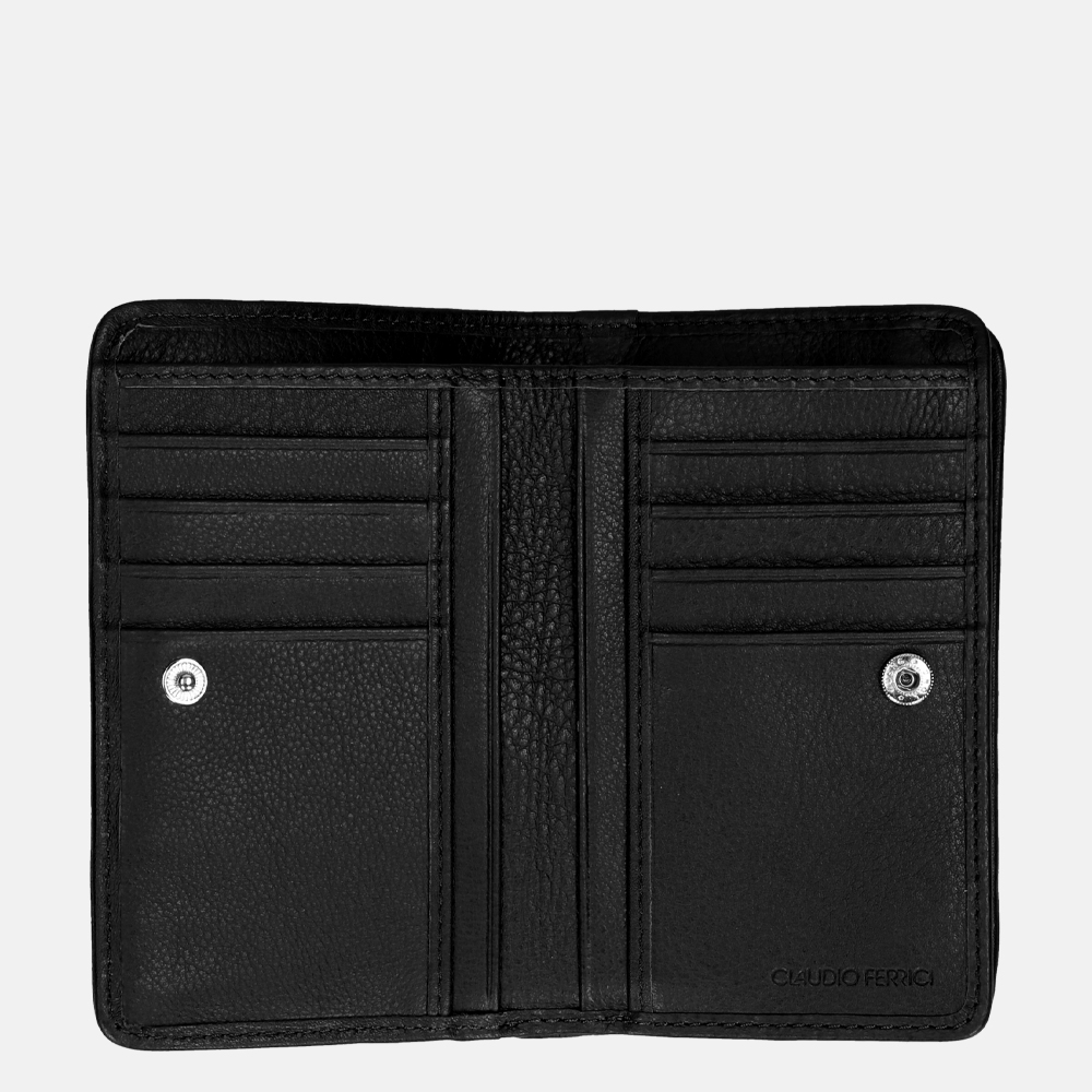 Claudio Ferrici Woven portemonnee black bij Duifhuizen