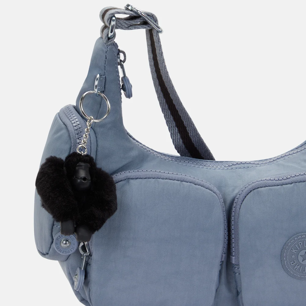 Kipling Rikka crossbody tas S blue stone bij Duifhuizen