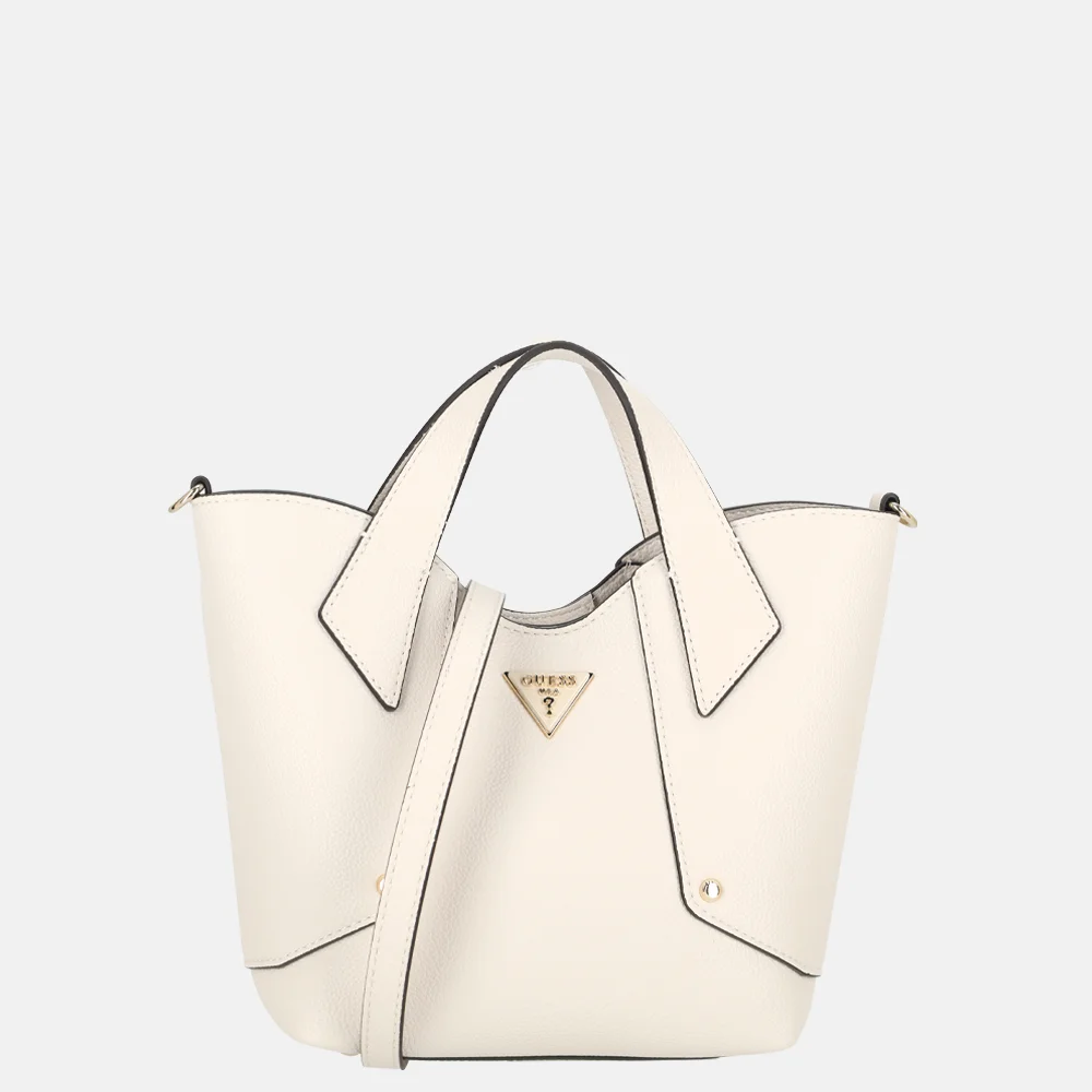 Guess Darcy mini tote handtas stone bij Duifhuizen