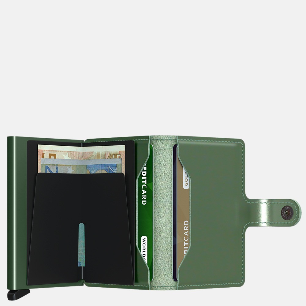 Secrid Miniwallet pasjeshouder metallic green bij Duifhuizen