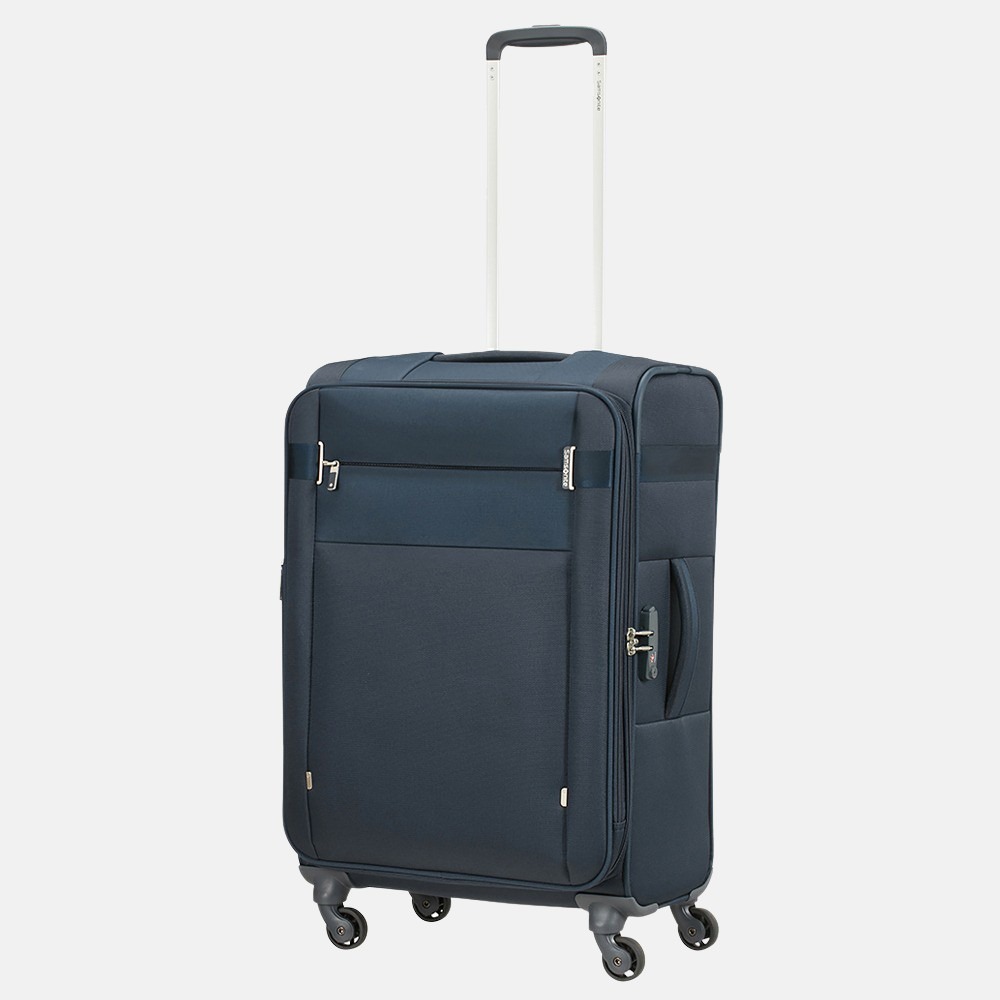 Samsonite Citybeat Spinner koffer 66 cm navy blue bij Duifhuizen