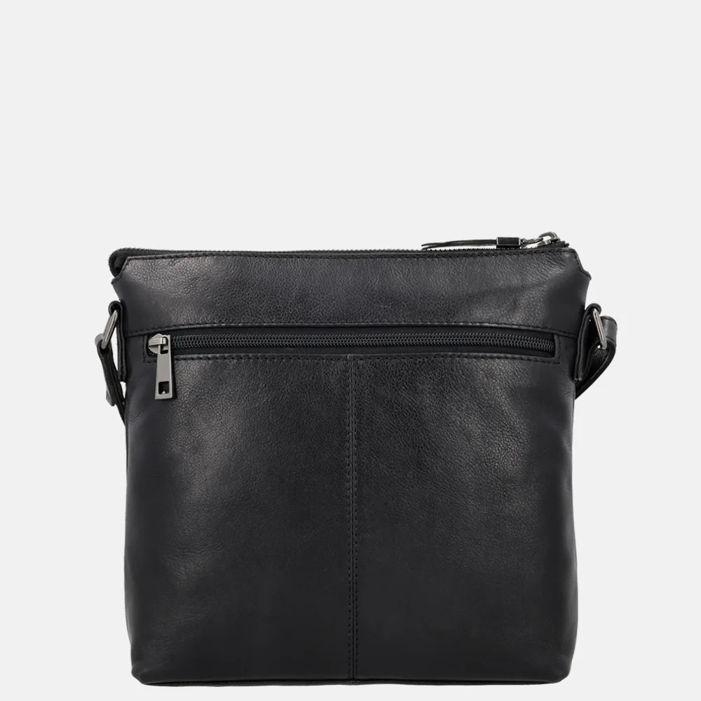 Hide & Stitches Idaho crossbody tas zwart bij Duifhuizen