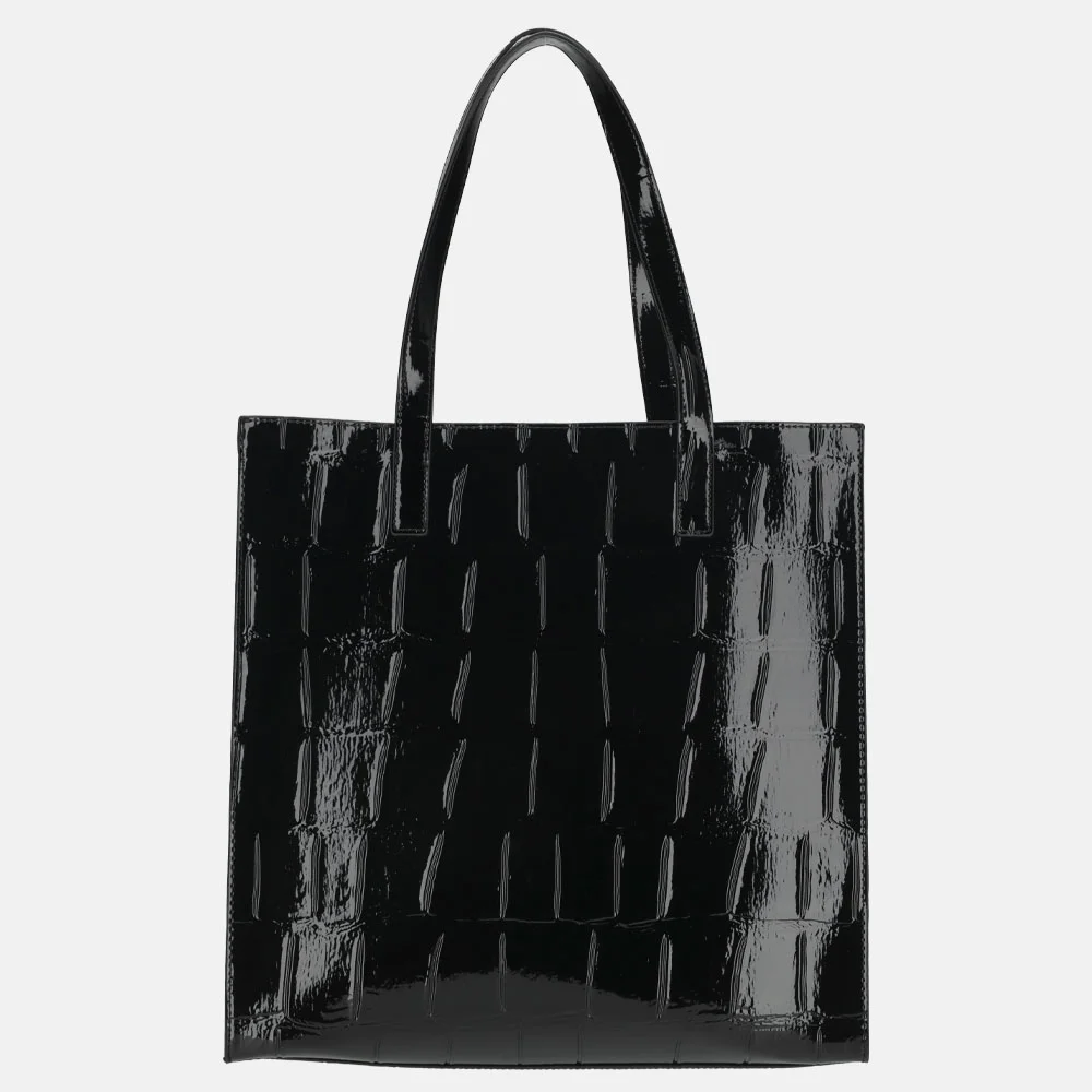 Ted Baker Croccon shopper black bij Duifhuizen