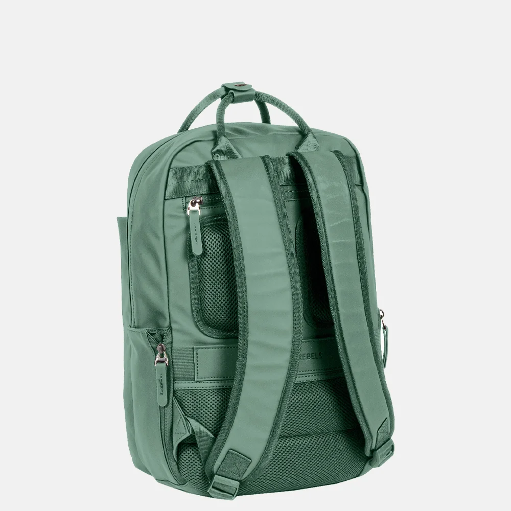 New Rebels Harper rugzak 13.3 inch salie groen bij Duifhuizen