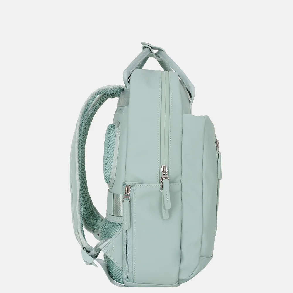 New Rebels Harper rugzak 13.3 inch salie groen bij Duifhuizen