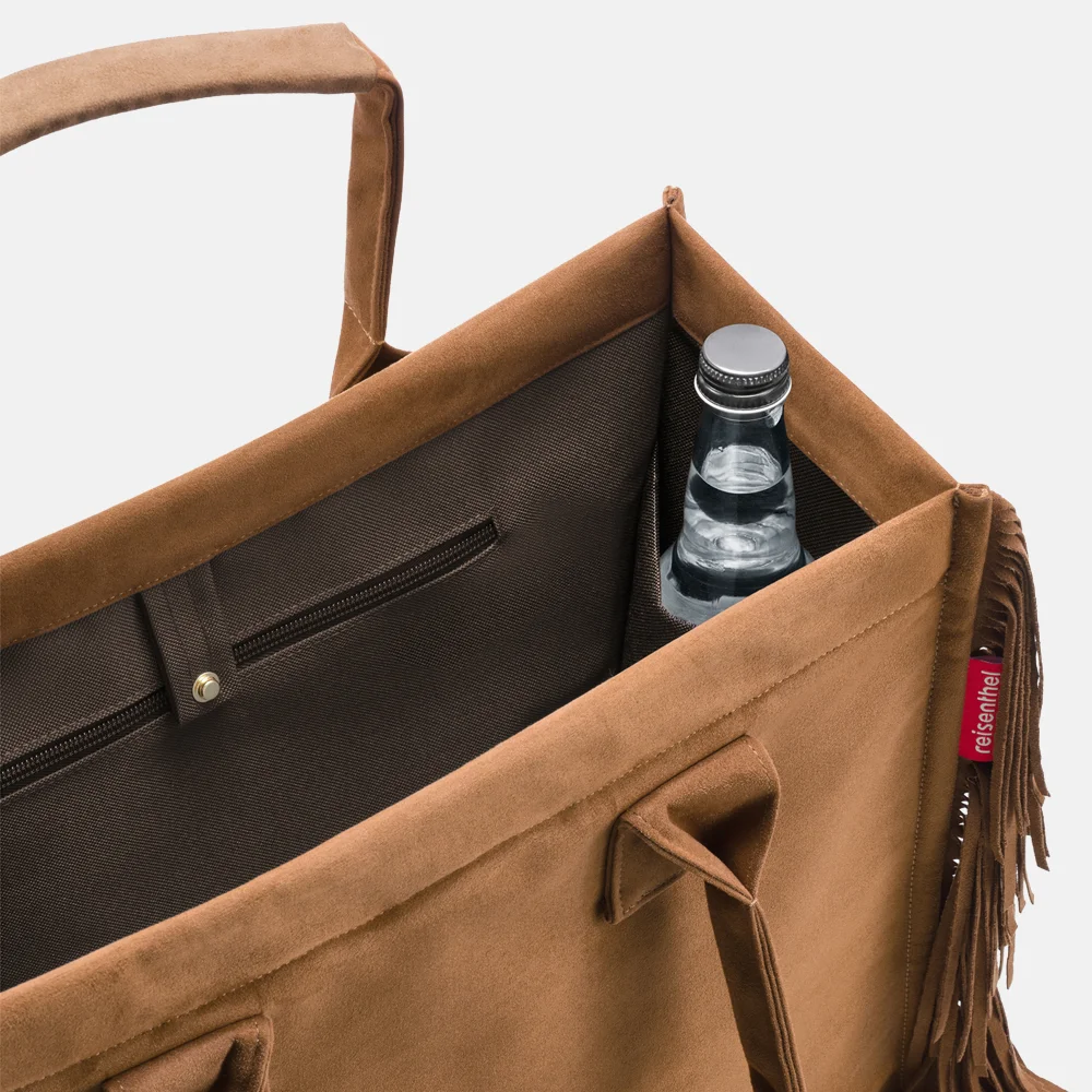 Reisenthel Daily Western shopper franjes cognac bij Duifhuizen