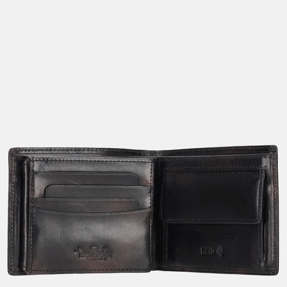 Tony Perotti van Gogh billfold L Zwart bij Duifhuizen