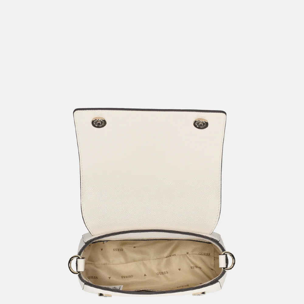 Guess Fedana handtas off white bij Duifhuizen