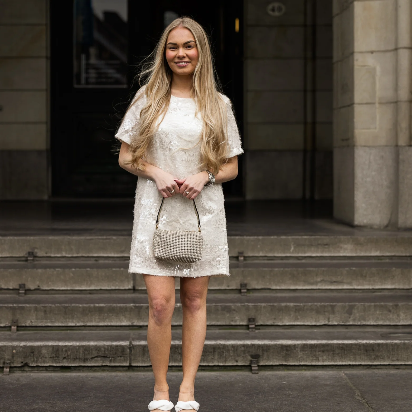 Firenze clutch strass gold bij Duifhuizen