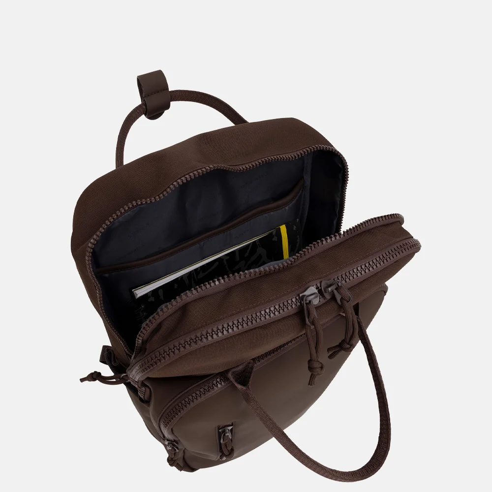 New Rebels William rugzak 15.6 inch donkerbruin bij Duifhuizen