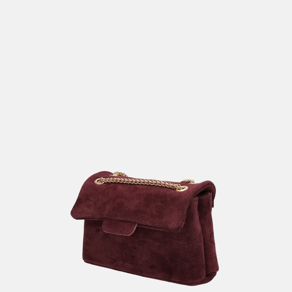 Charm London Elisa crossbody tas bordeaux rood bij Duifhuizen