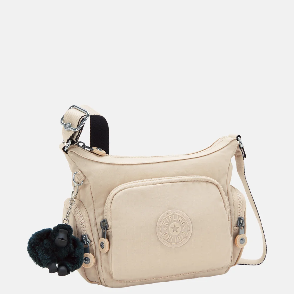 Kipling Gabbie crossbody tas mini back to beige bij Duifhuizen