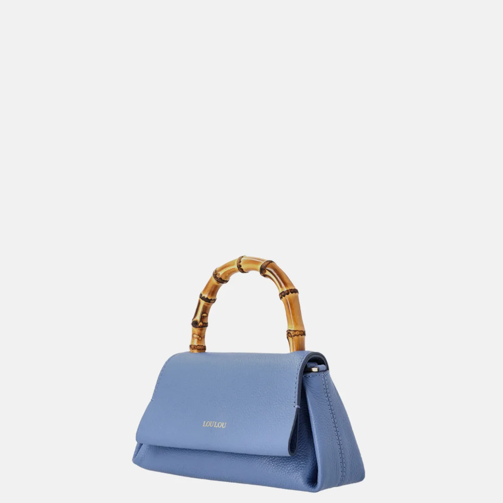 Loulou Essentiels Mae Bamboo handtas hortensia bij Duifhuizen