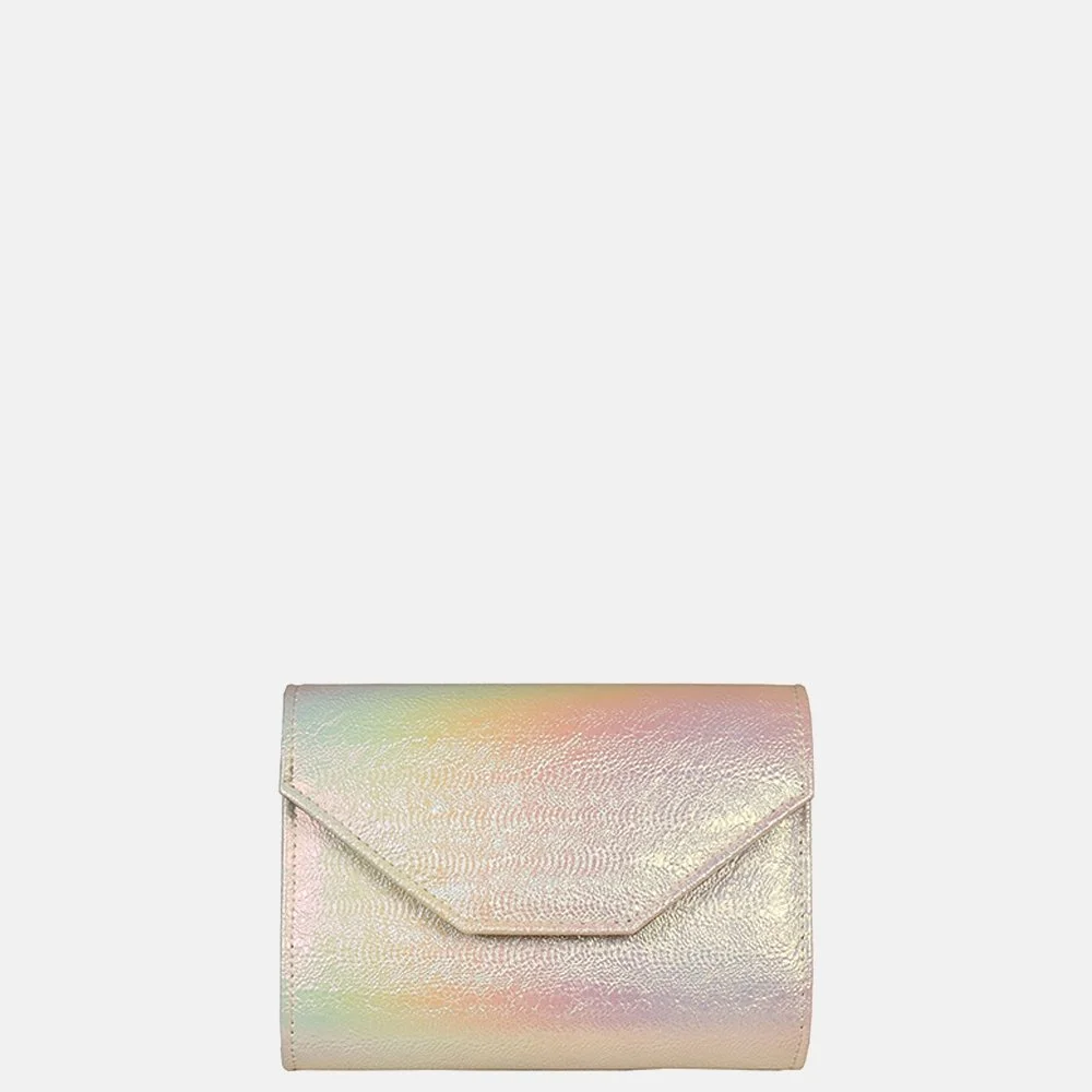 Bulaggi clutch rainbow metallic wit