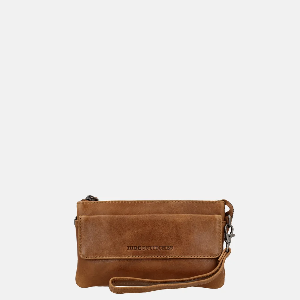 Hide & Stitches Porto crossbody tas brown bij Duifhuizen