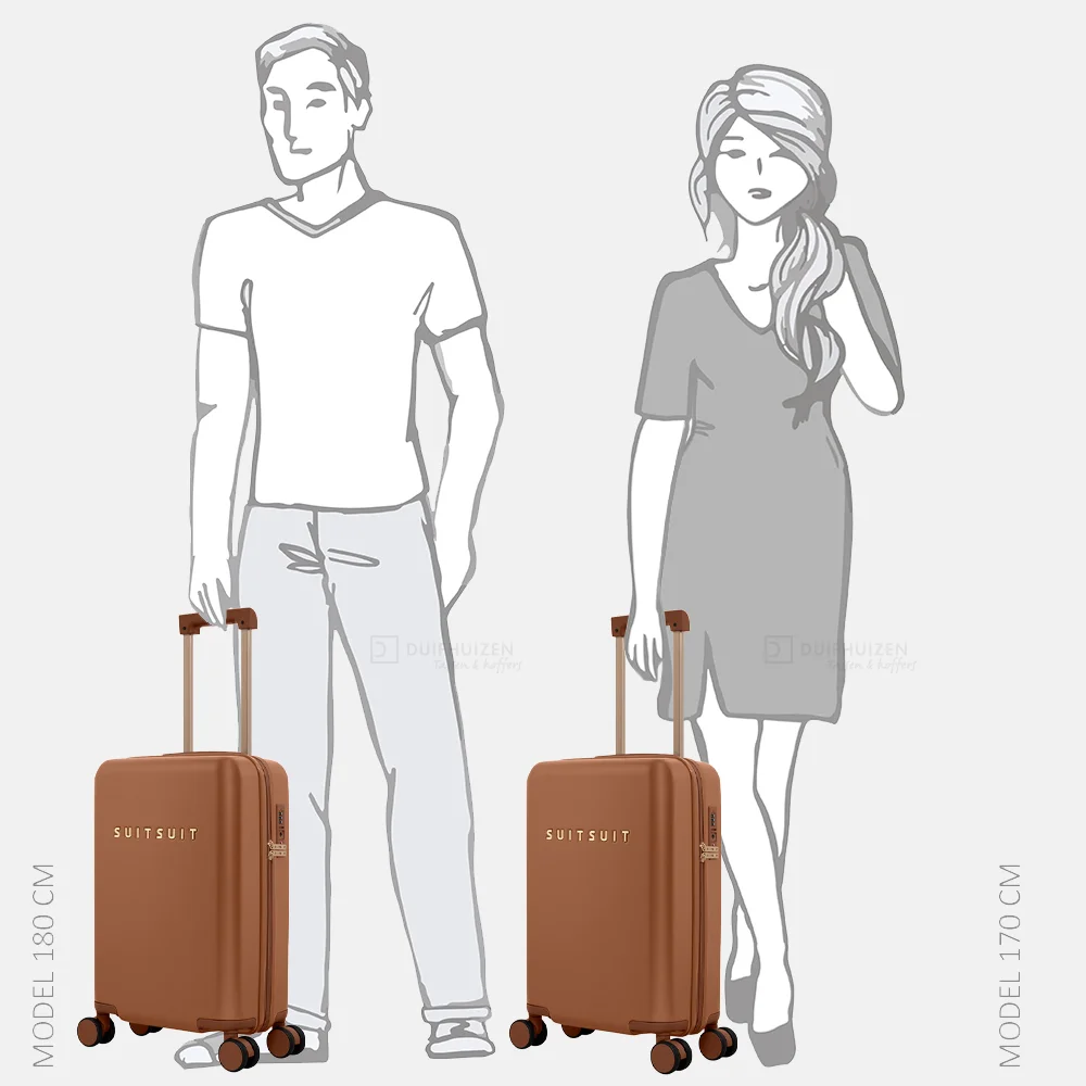 SUITSUIT Serenity handbagage koffer 55 cm caramel cafe bij Duifhuizen