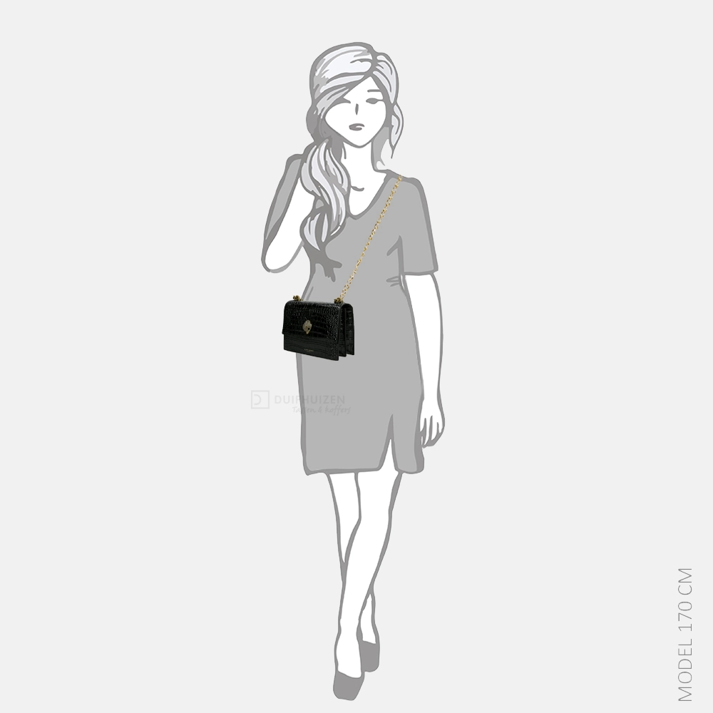 Kurt Geiger Shoreditch crossbody tas black printed bij Duifhuizen