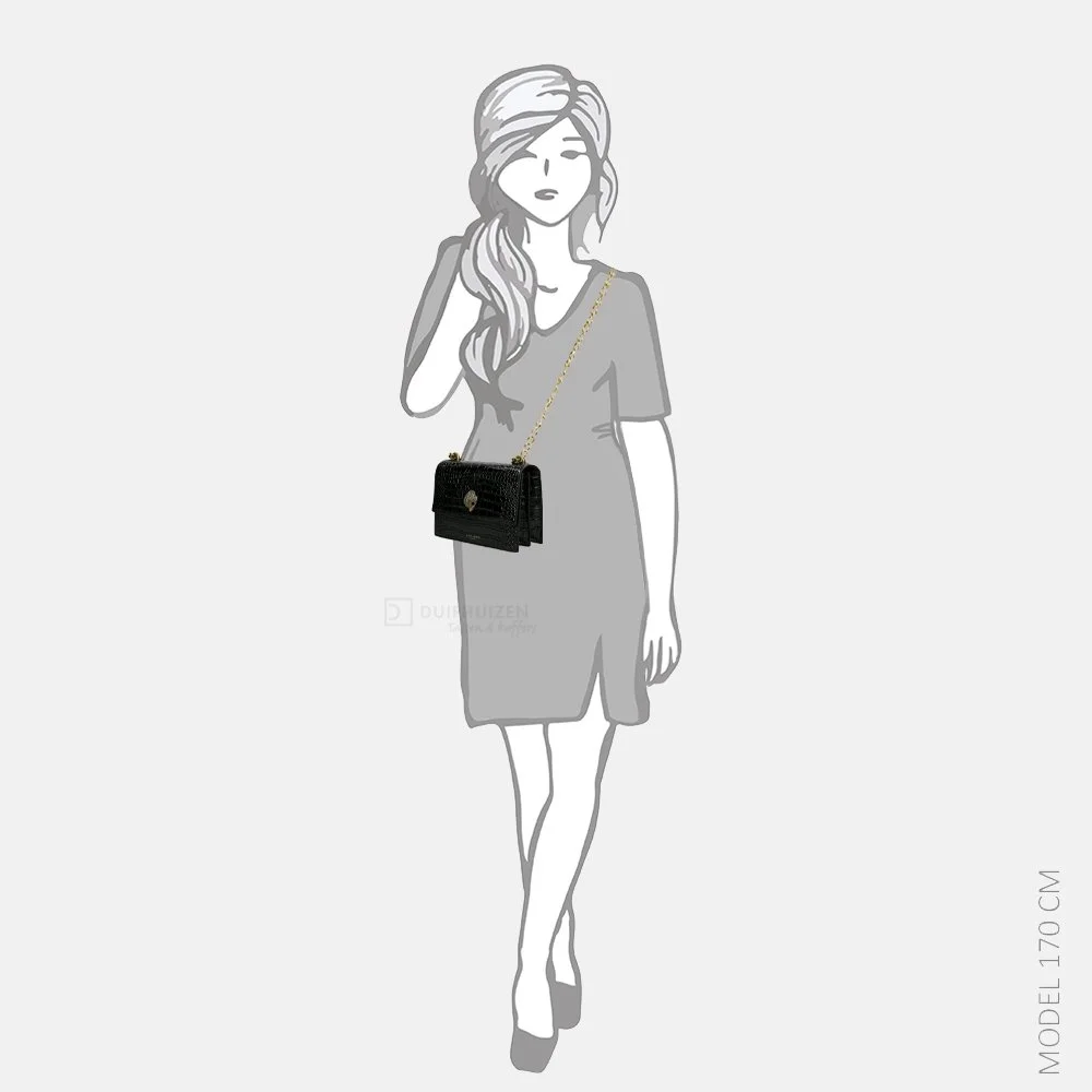 Kurt Geiger Shoreditch crossbody tas black printed bij Duifhuizen