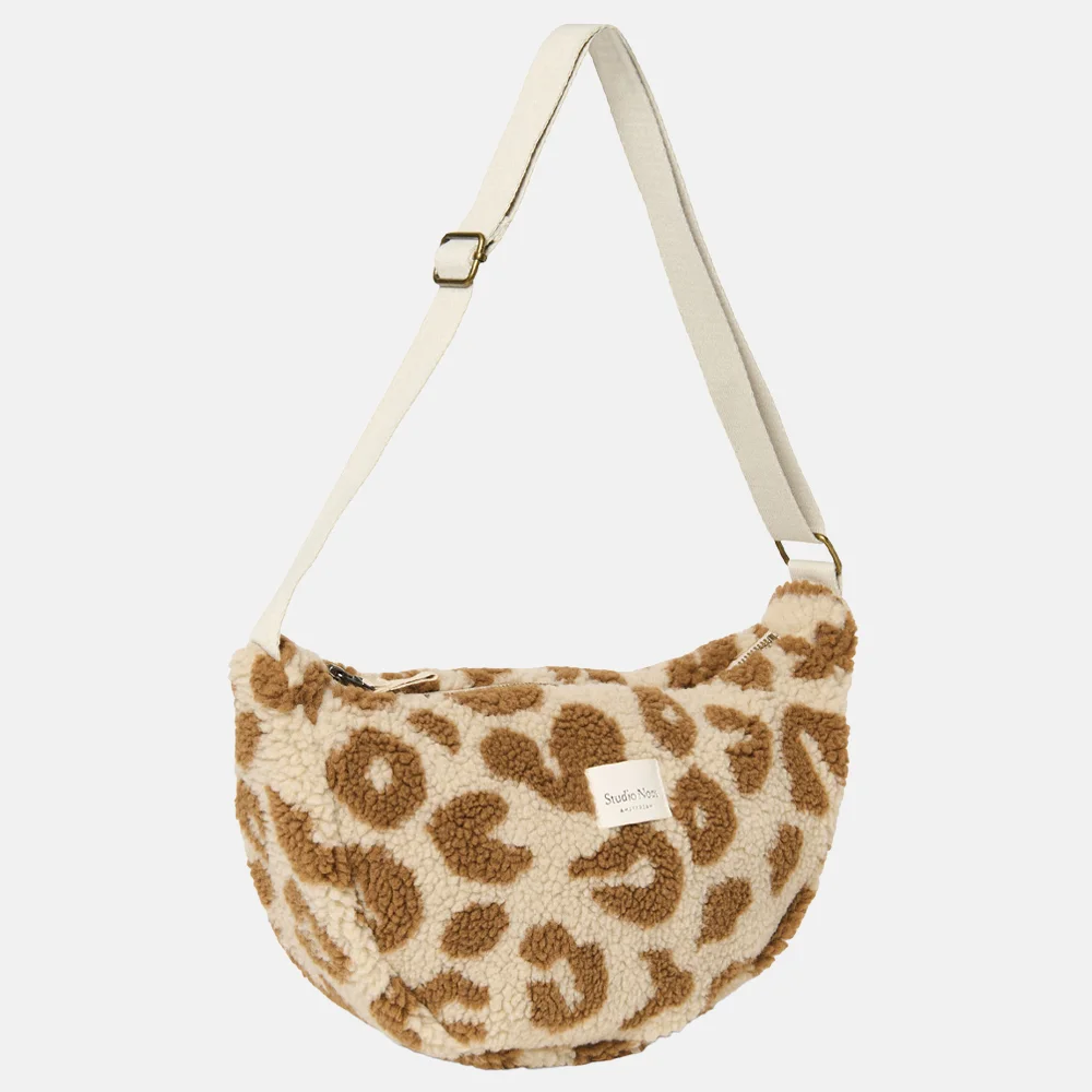 Studio Noos Teddy adult fanny pack crossbody tas leopard bij Duifhuizen
