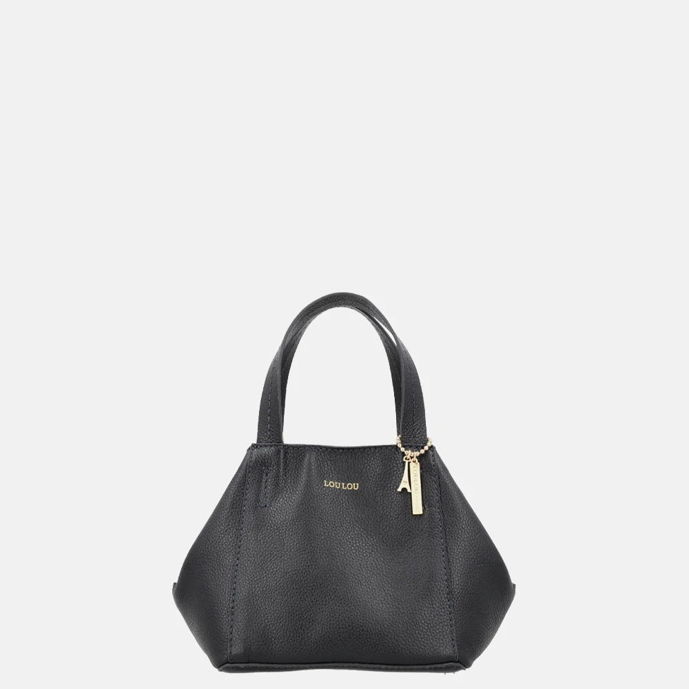 Loulou Essentiels Elodie handtas dark navy bij Duifhuizen
