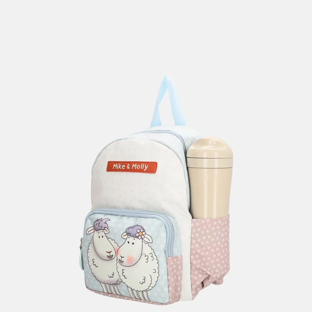Zebra Trends x Mike & Molly kinderrugzak S lichtblauw bij Duifhuizen
