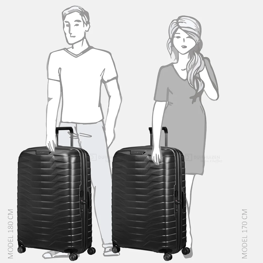 Samsonite Proxis spinner reiskoffer 81 cm matt graphite bij Duifhuizen